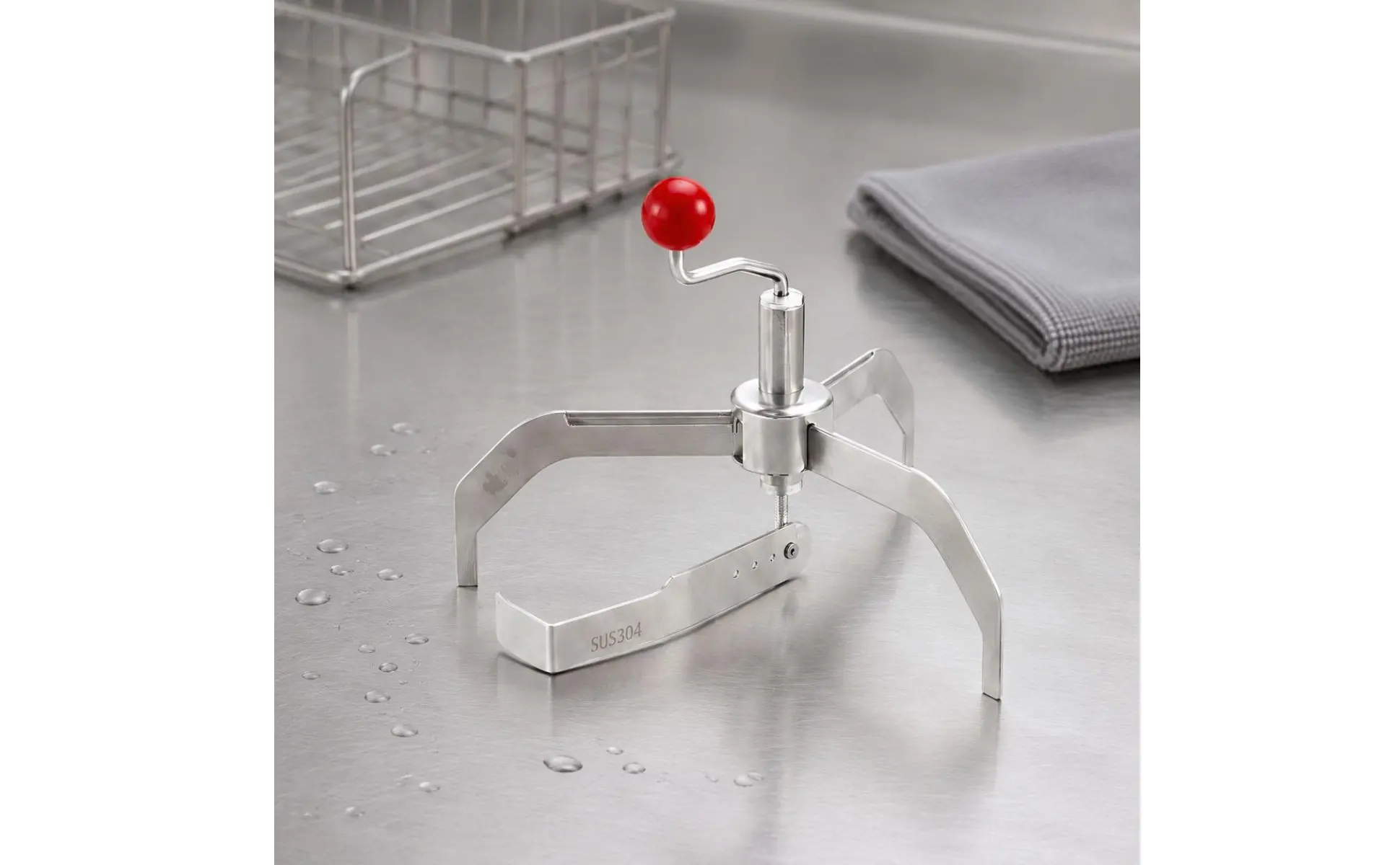 Hand Crank Crepe Tool Easy to Use Stainless Steel Crepe Spreader Manual Pancake Spreader Long-Lasting Kitchen Tool
