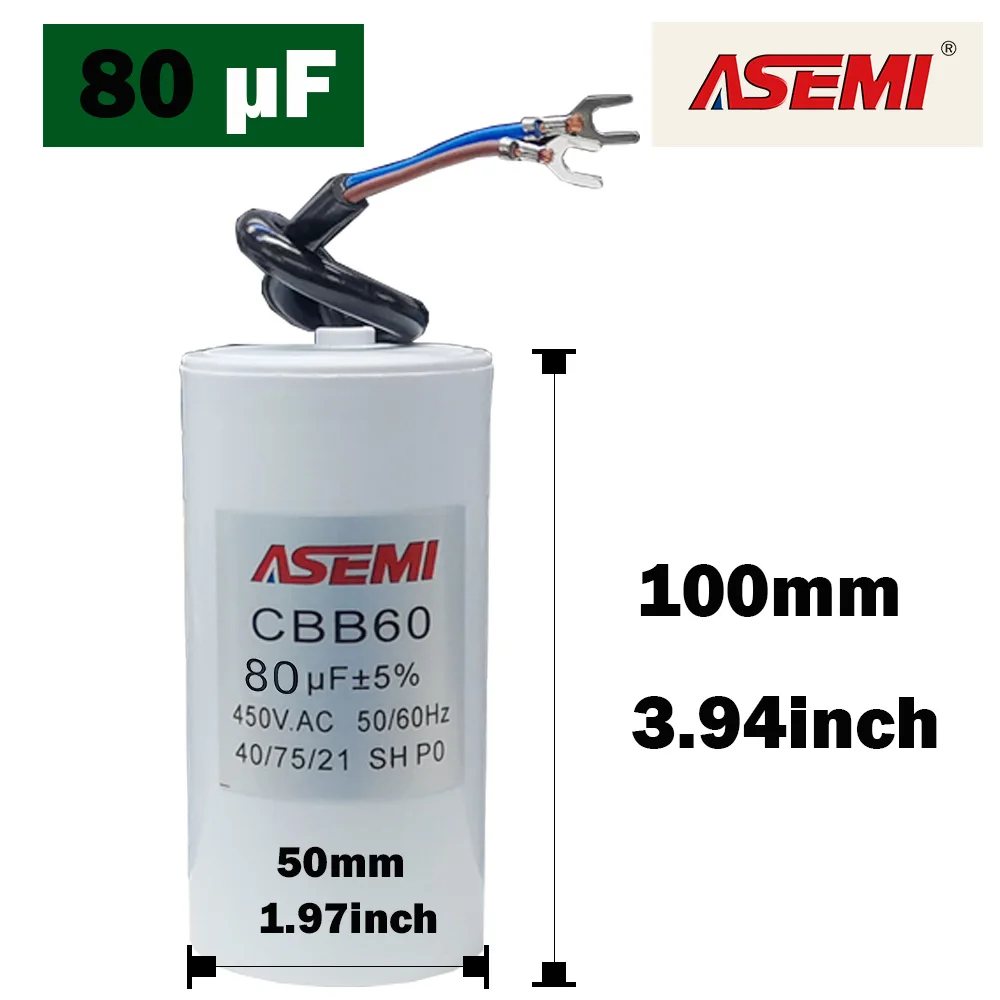 80uf Run Capacitor Starter 450V CBB60