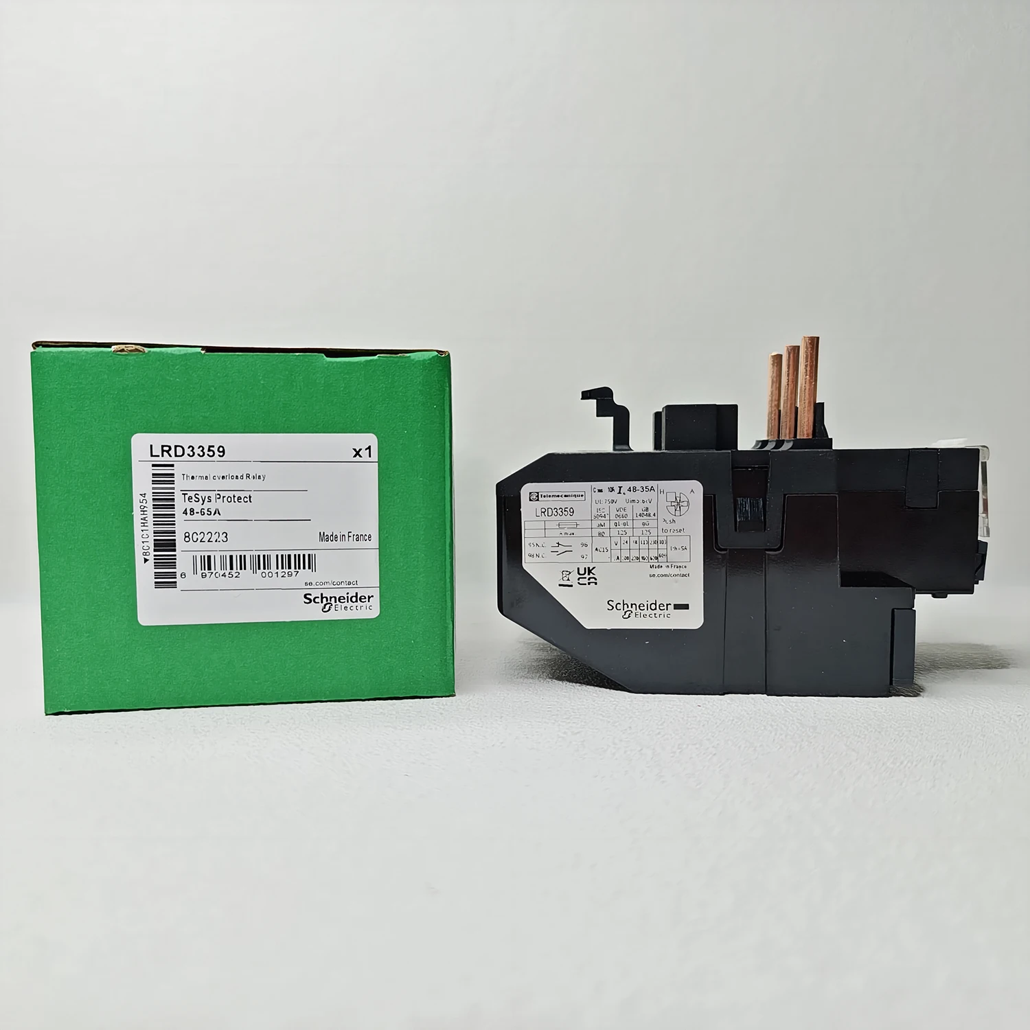 LRD3359 Thermal Overload Relay, Class 10, 45 to 65A (690V)