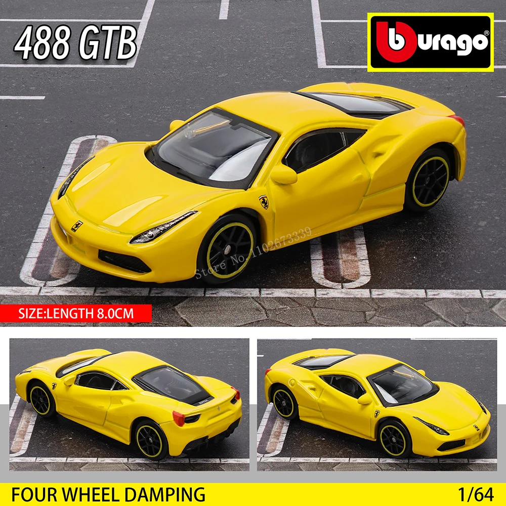 Bburago 1:64 genuine Ferrari SP1 458 ENZO F40 F12TDF SF90 car model series children\'s Christmas boy gift toys