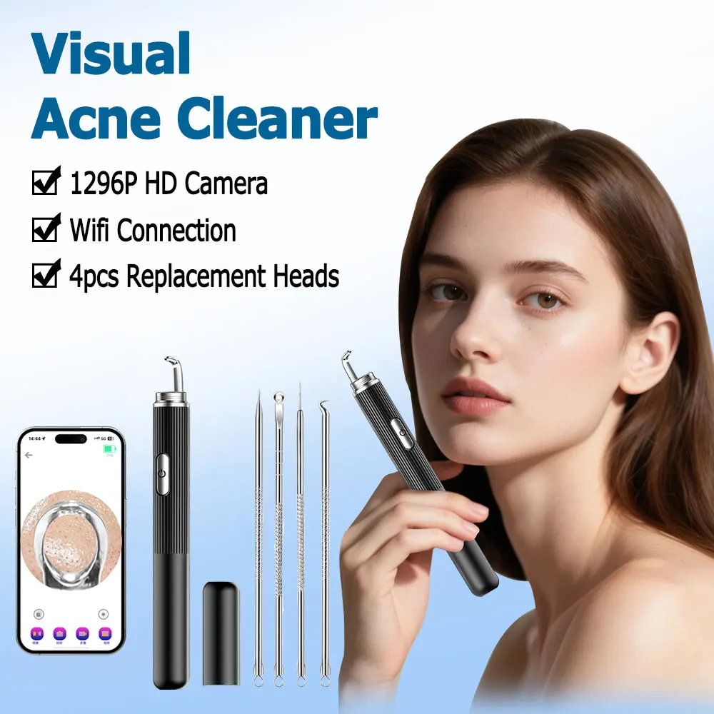Visuele Acne Cleaner 50x HD Camera Mee-eter Puistjes Remover Machine Elektrische Pore Cleaning Tools Gezicht Schoonheid Apparaat Huidverzorging