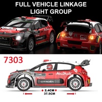 2025 New MJX 7303 HYPER 1/7 Brushless 7303 Remote Control Pulling Car C3 Simulation Citroen High Speed Off-road Vehicle Toy