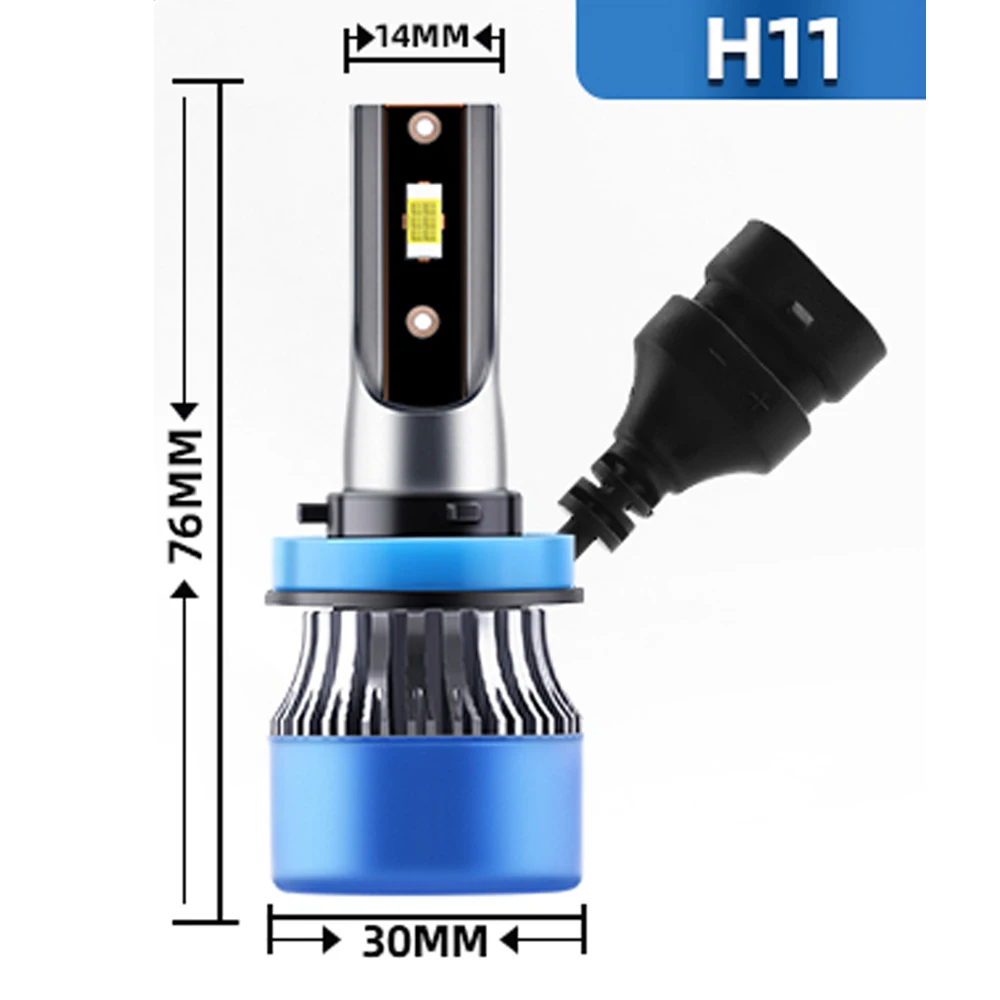 Ultra Bright 15000LM LED Headlights 110W Bulbs High Beam H1 Low H11 / 12V CSP Fog Luces For Ford C-Max 2013 2014 2015 2016 2017