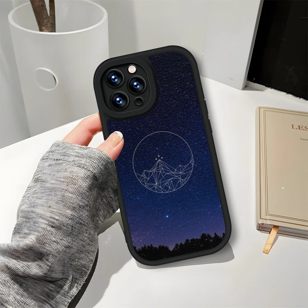 Acotar A Court of Mist and Fury Phone Case Leather Black For IPhone 13 16ProMax 12 15 11 14 Pro Max Mini Plus Soft Silicone