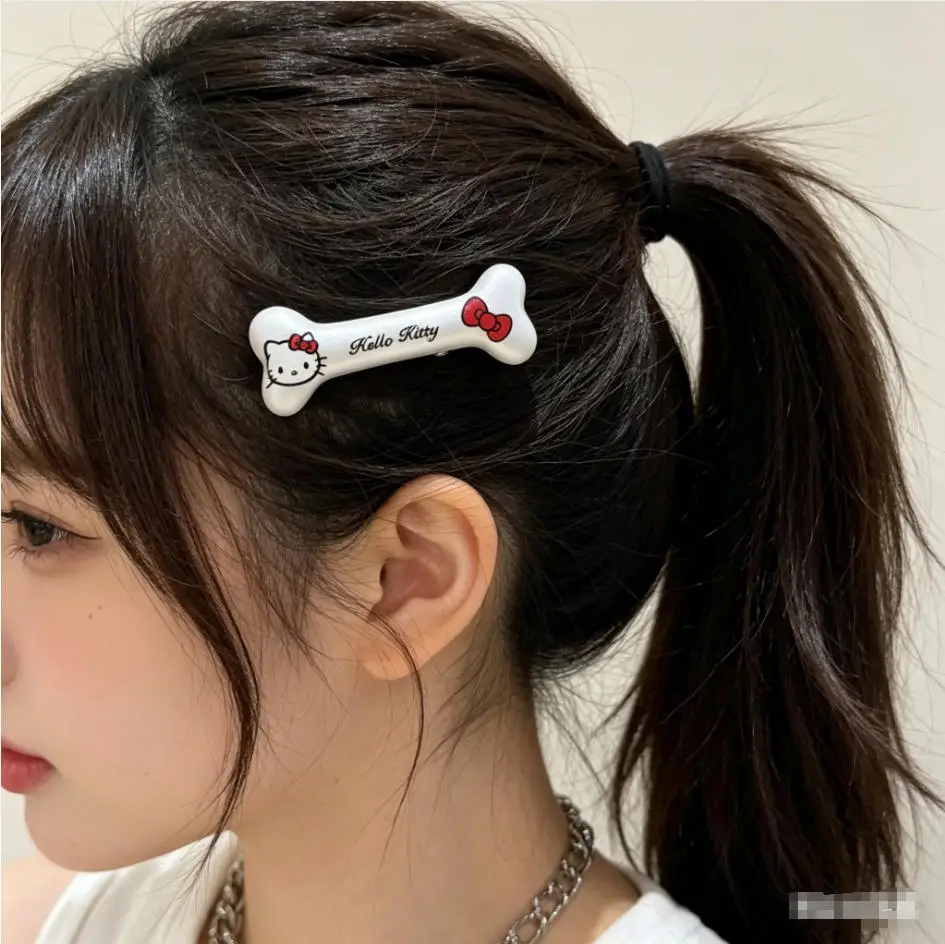 

Hello Kitty hair clip Sanlio Cute Anime Cartoon Creative Simple Multi Style Girl Hairband Side Card Wa Yi Hair Clip Gift
