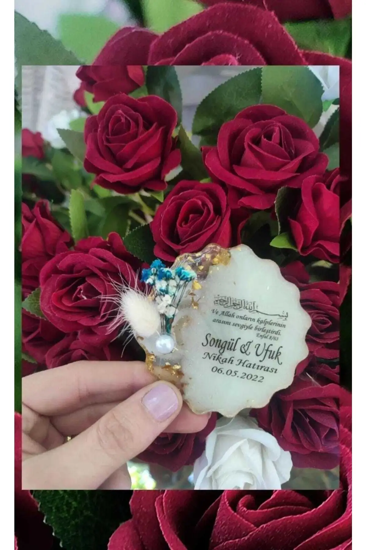 Epoxy Gold Particle Pearlescent White Entice In Heart Shaped April Commemorative Gift 50 pcs Gift Baby Customizable 2023