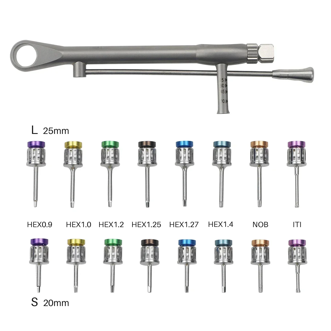 1pc Dentals Implants Handpiece Universals Repair Tools Torques Wrench Screws drivers Prosthetics Repair Kit