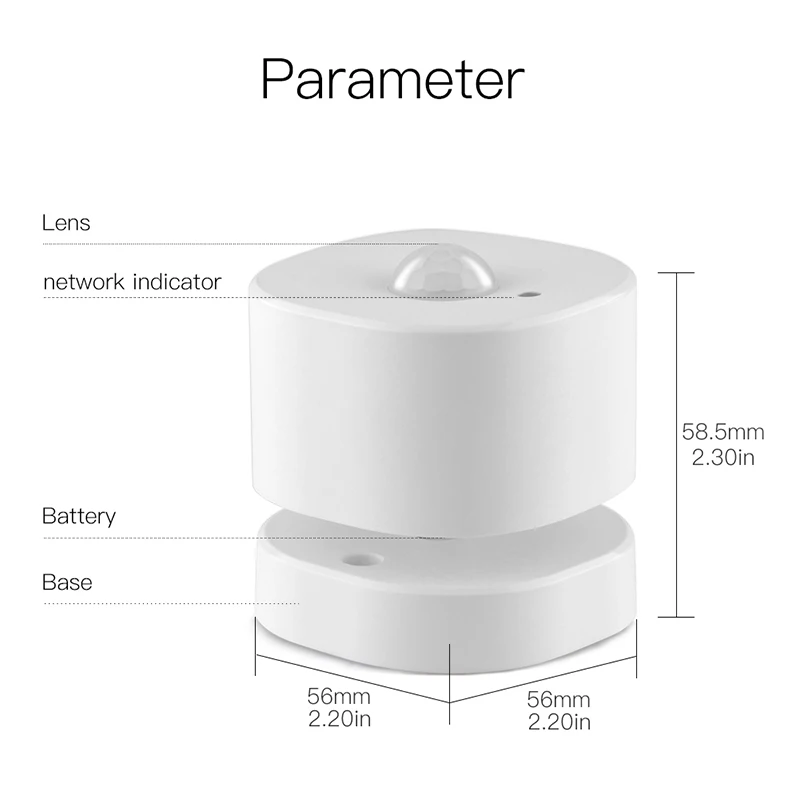 Zigbee Pir Motion Sensor Human Sensor Detector Smart Leven Tuya App Controle Intelligente Linkage Smart Alarmsysteem