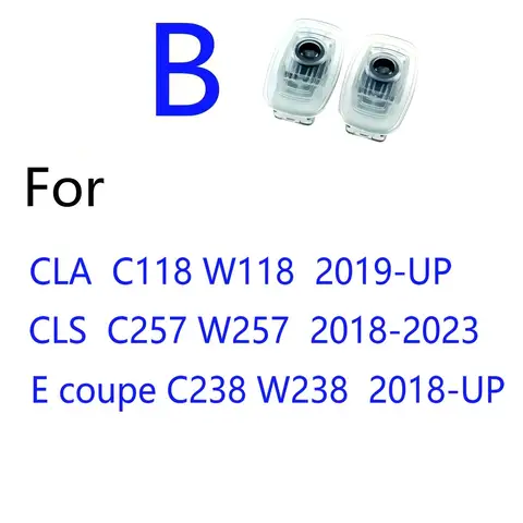 HD светодиодный автомобильный дверной проектор для Mercedes Benz W218 C205 C207 W257 C238 W117 C117 C118 CLA CLS Coupe 2010 2017 2020 2019 2023