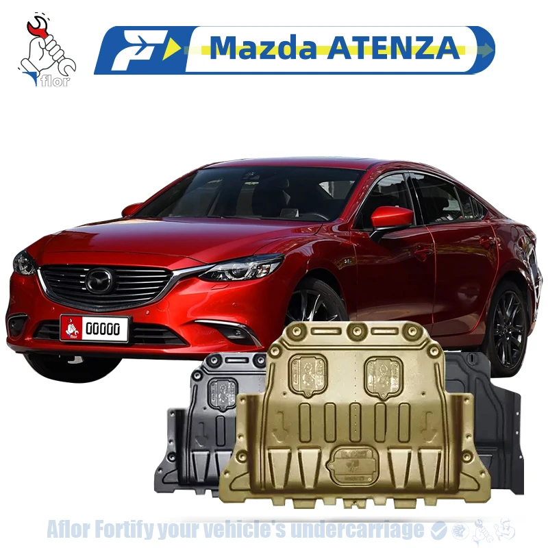 Mazda ATENZA 2014-2021 แผ่นป้องกันสําหรับเครื่องยนต์แชสซีGuard Boardแผ่นป้องกันเครื่องยนต์หลายวัสดุ