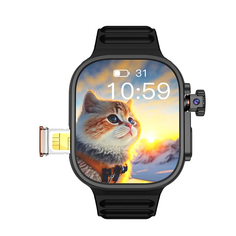 B33 Smart Card Watch S10 Top-Loaded New Ultra High-Definition AMOLED Screen Full Network Access Android Operated Square Watch - Image 6