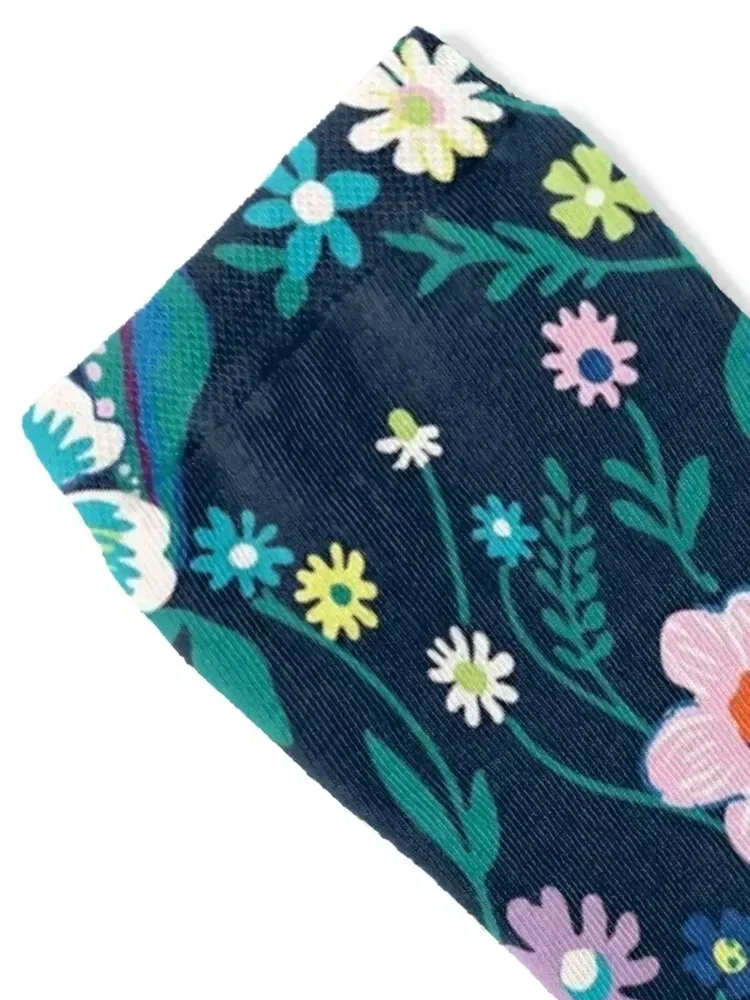 Vera Bradley flowers modern Socks Non-slip Rugby Men Socks Women's