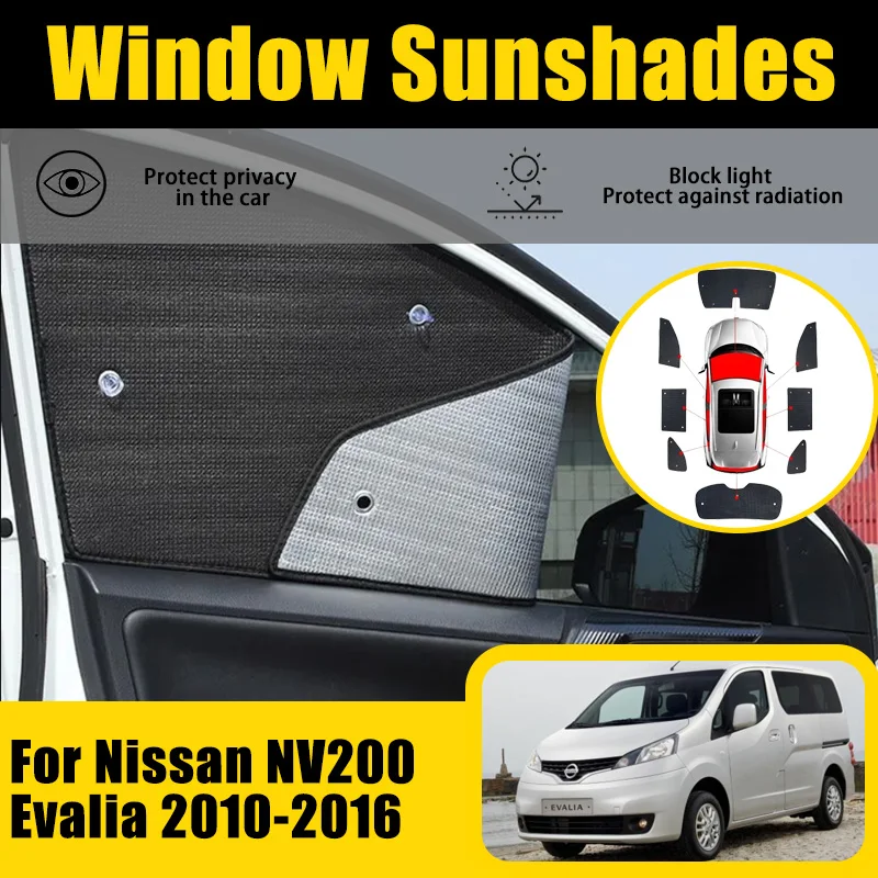 

Car Full Covers Sun Visor For Nissan NV200 Evalia Accessories Vanette 2010~2016 2015 Car Window Visor Sunshade Cover Accessories