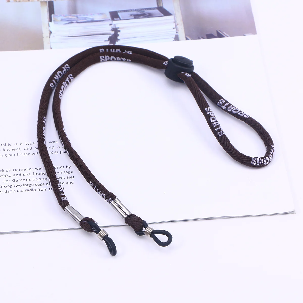

Premium Brown Anti-Slip Eyeglasses Chain Eyewear Retainer Strap for Daily Wear Sports Sunglass Holder Cord Accessory