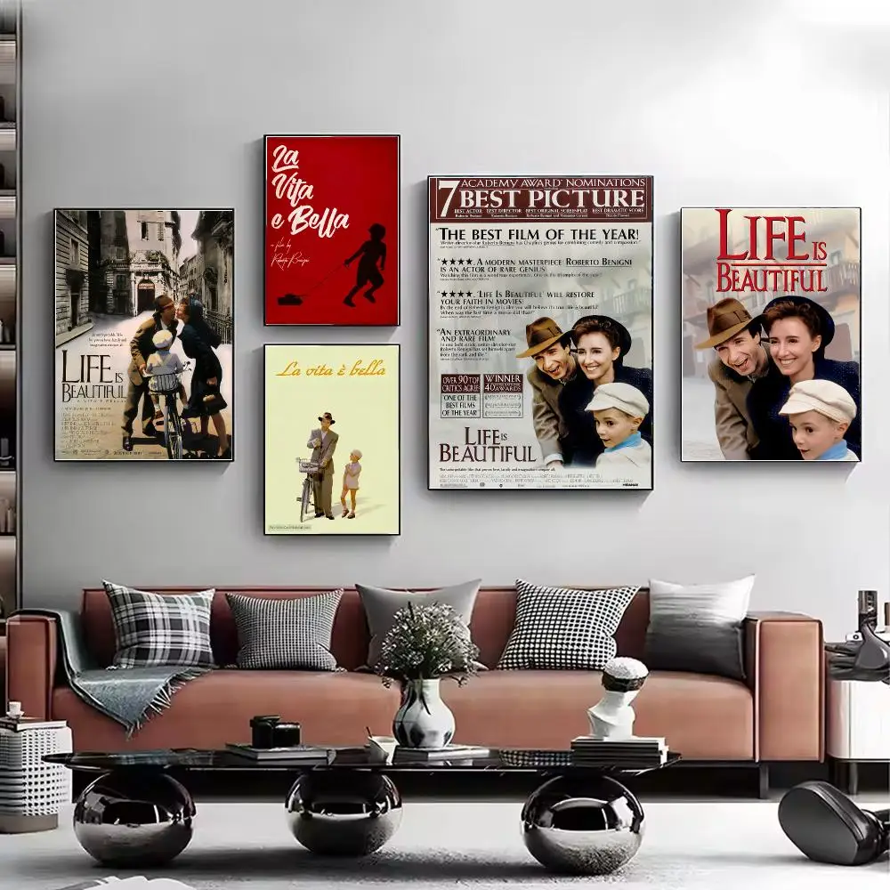 Film L-La vita e b-bella Poster Stylish Wall Art Print for Living Room Bedroom Study Office Café Home Decor Modern Gift
