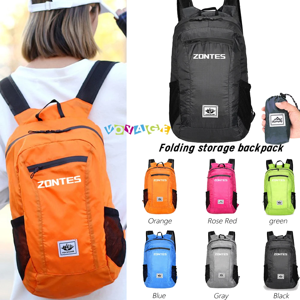 For Zontes ZT310X 310T 310V ZT310R 310R G1 125 Accessories Portable Foldable Backpack Folding Mountaineering Bag Waterproof Bag