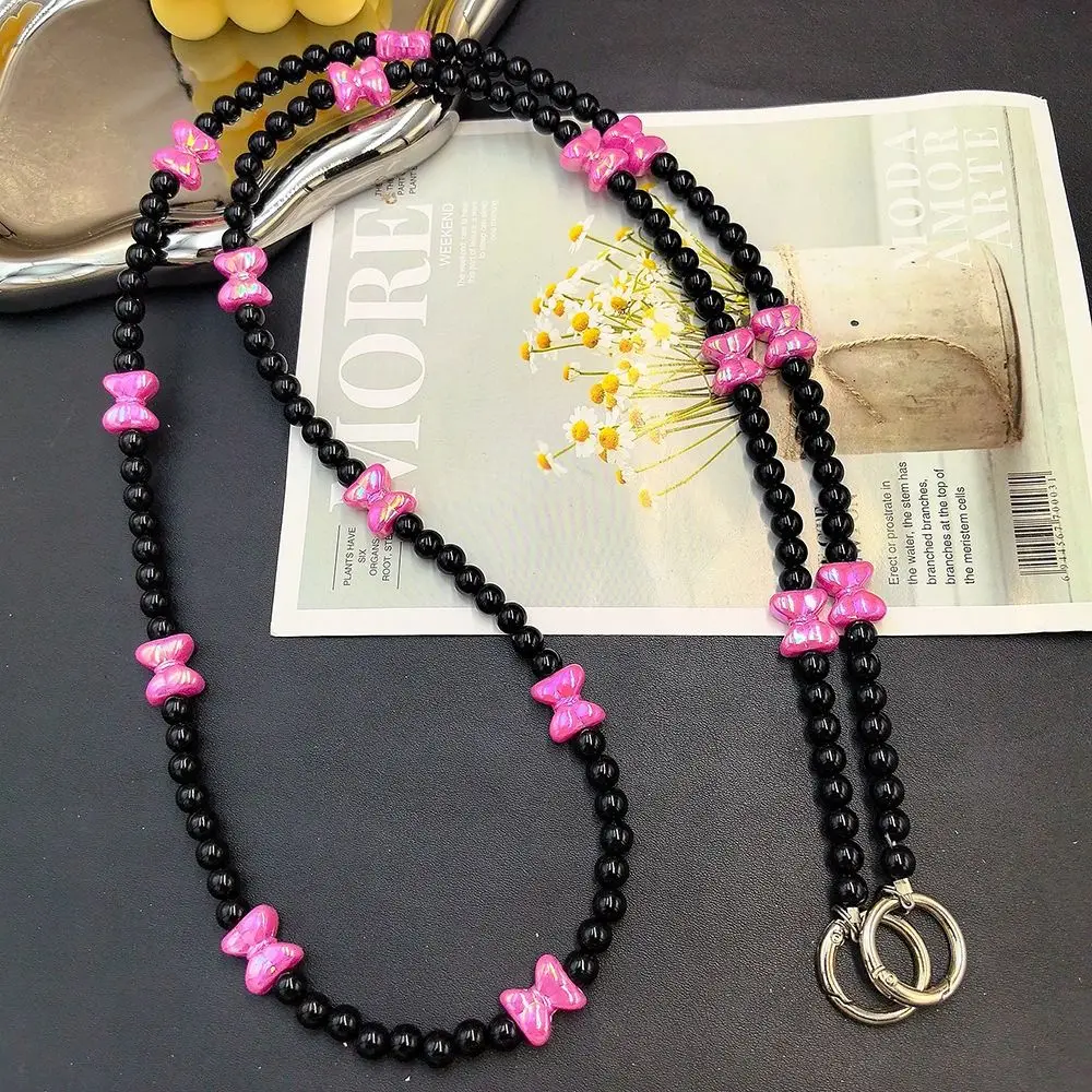 Anti-lost Mobile Phone Lanyard Butterfly Flower Multi-function Cell Phone Lanyard Portable Convenient Bag Chain