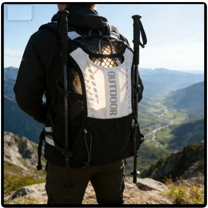 

Large Capacity Water Resistant Hiking Backpack with Hydration Bladder Lightweight Daypack for Outdoor Travel Trekking Marathon