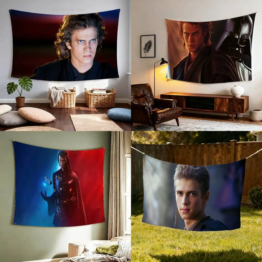 

Hayden A-Anakin S-Skywalker Flag Tapestry Banner For Bedroom Outdoor Living Room Restaurant Bar Wall Decor Party