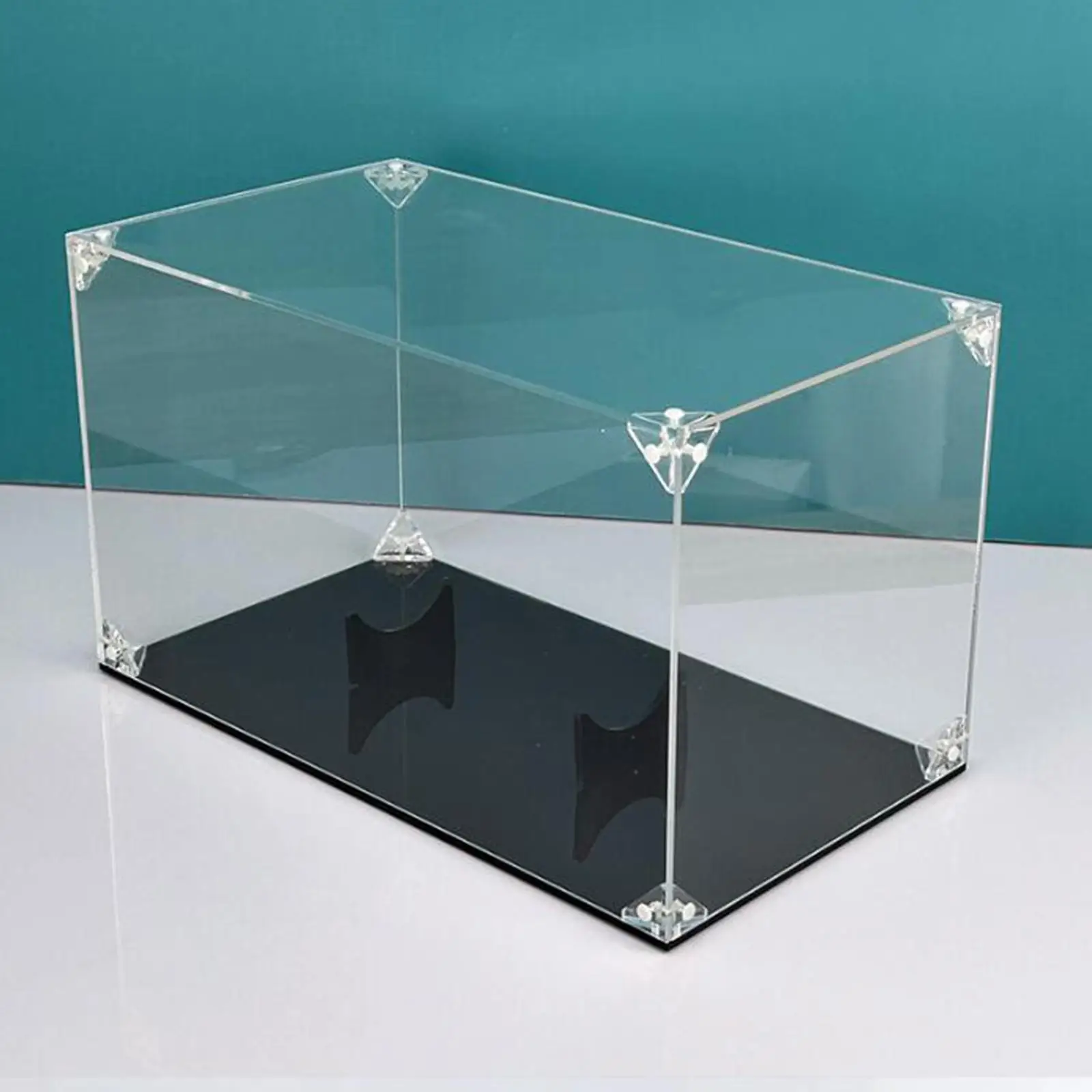 Acrylic Football Display Case Transparent Wall Hanging Dustproof Oval Ball Holder Showcase Box for Sports Room