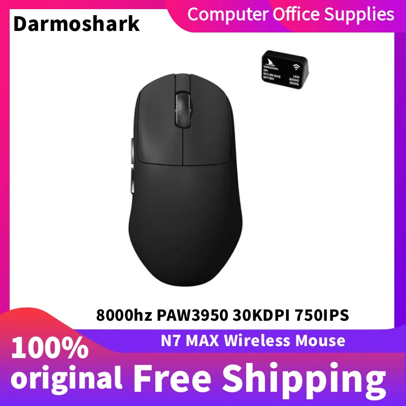 

Darmoshark N7 MAX 2,4G Беспроводная игровая мышь 8K PAW3950 30KDPI Оптическая игровая мышь с макросопределением Компьютерные аксессуары