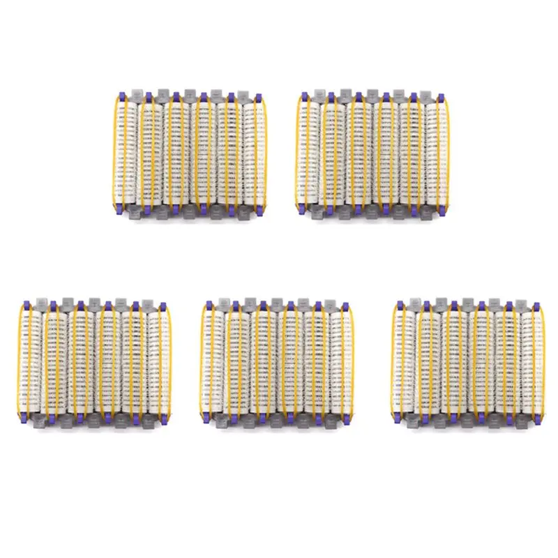 TAIGH-Small Size 120Pcs Salon Nylon Hook & Loop Hair Rollers Set Hair Root Perm Rods Bars Curlers With Clips & Rubber Bands