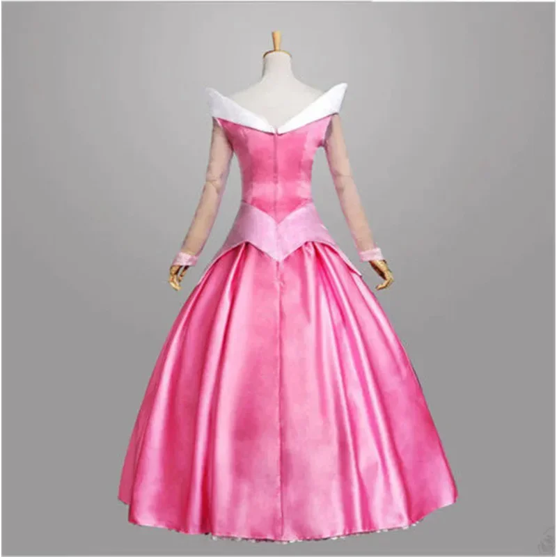 2025 New Movie Sleeping Beauty Princess Aurora Luxury Fancy Adult Cosplay Costume Halloween Christmas Woman Cloak Dress S RQR56