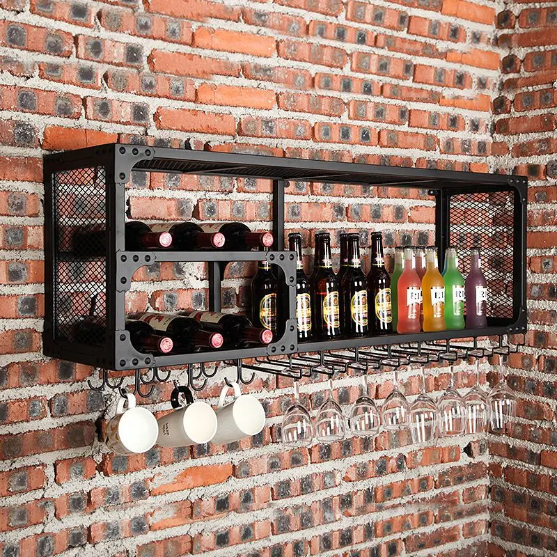 

Bar Restaurant Wine Rack Bar Counter Wall Hanging Wine Glass Rack Goblet Inverted Rack