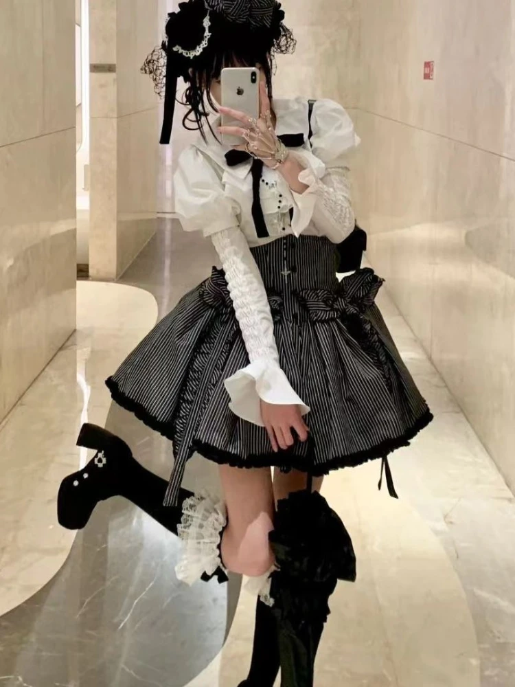 Fashion Popular Lolita Girly Cake Dark Pongee Dress Goth Mainland China Cheap Price Vestido Lolita Plus Size