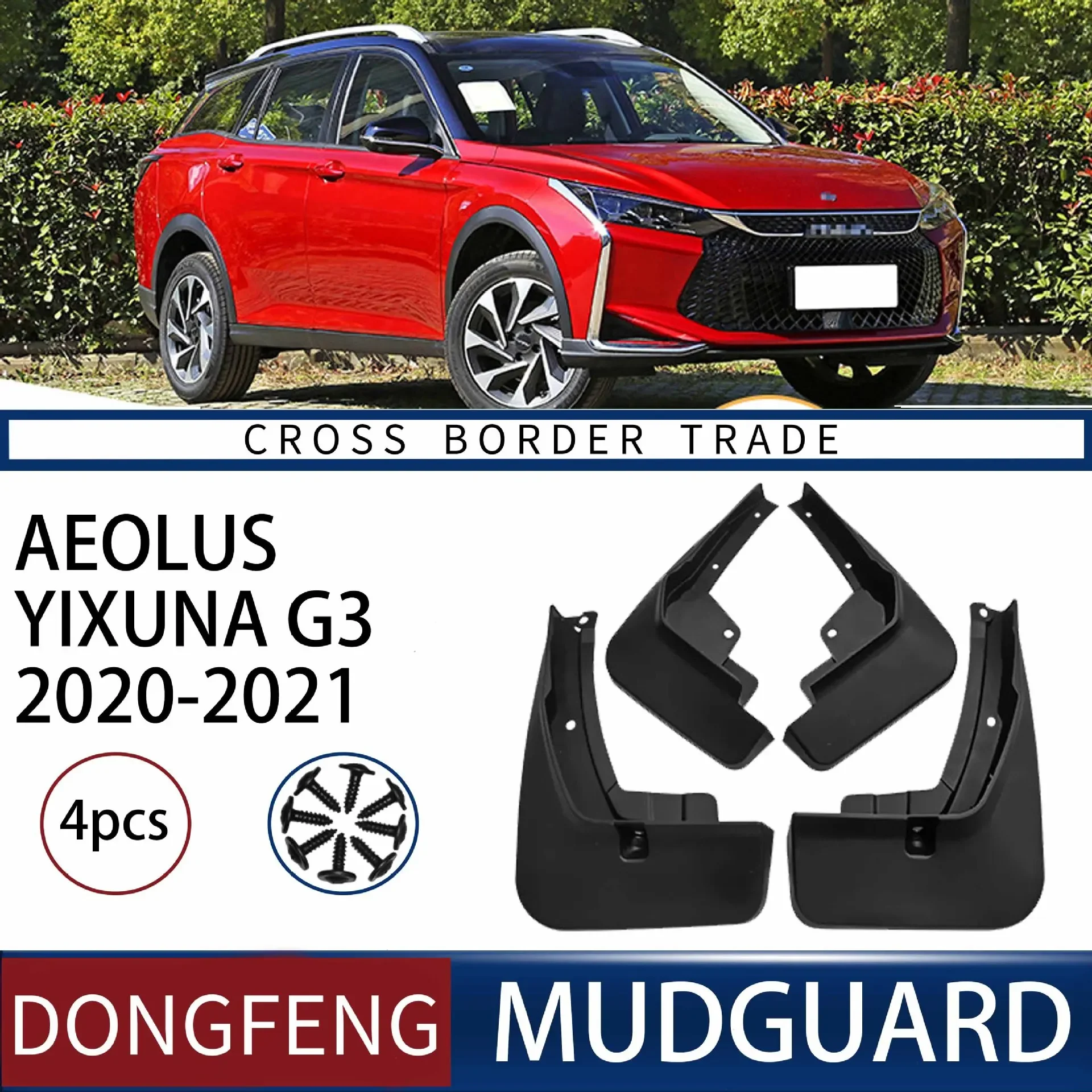 

For Dongfeng Aeolus yixuna GS 2020-2021 Fender Mudflaps Front Rear Flares Splash Guards Cover Car Accessorie