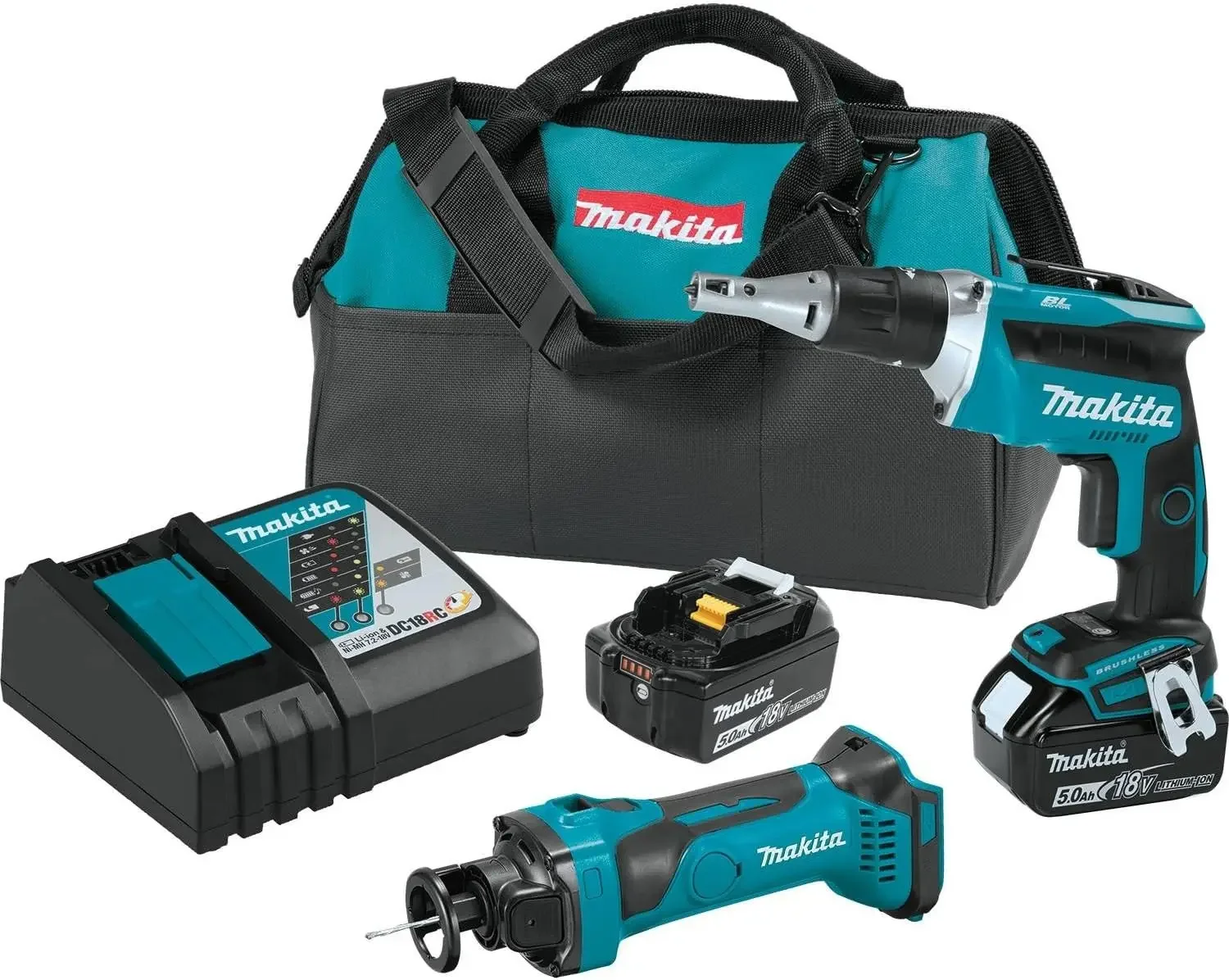 

Makita XT255T 18V LXT Lithium-Ion Cordless 2-Pc. Combo Kit (5.0Ah)