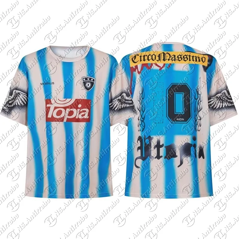 2025-26 نجمة كرة القدم الجديدة ترافيس سكوت نفس قميص الهيب هوب الأمريكي المطبوع ثلاثي الأبعاد للرجال والنساء، تي شيرت سريع الجفاف.