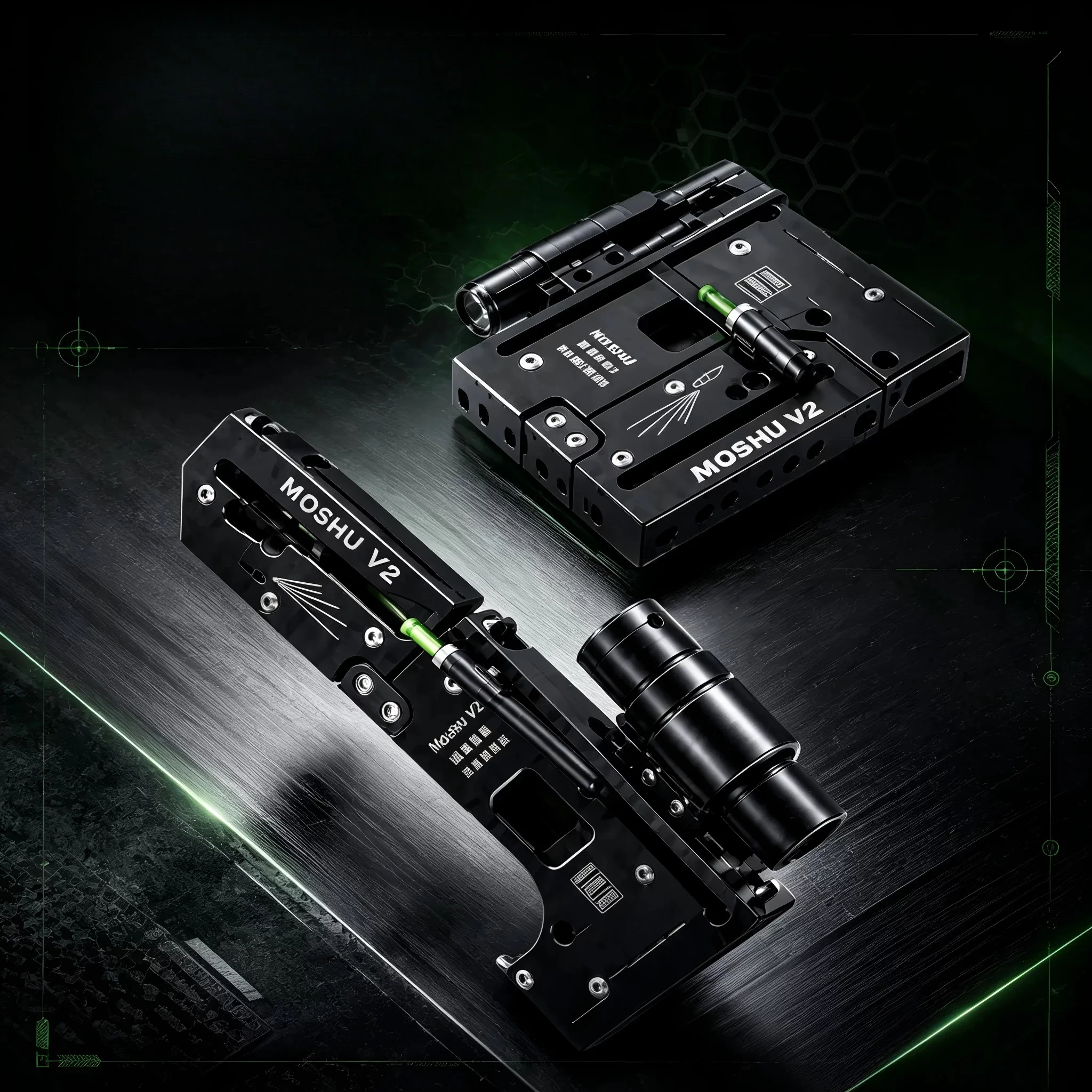 Upgraded New Metal Folding Transmitter with High-precision Outdoor EDC Portable Hunting Tool and Laser Capability