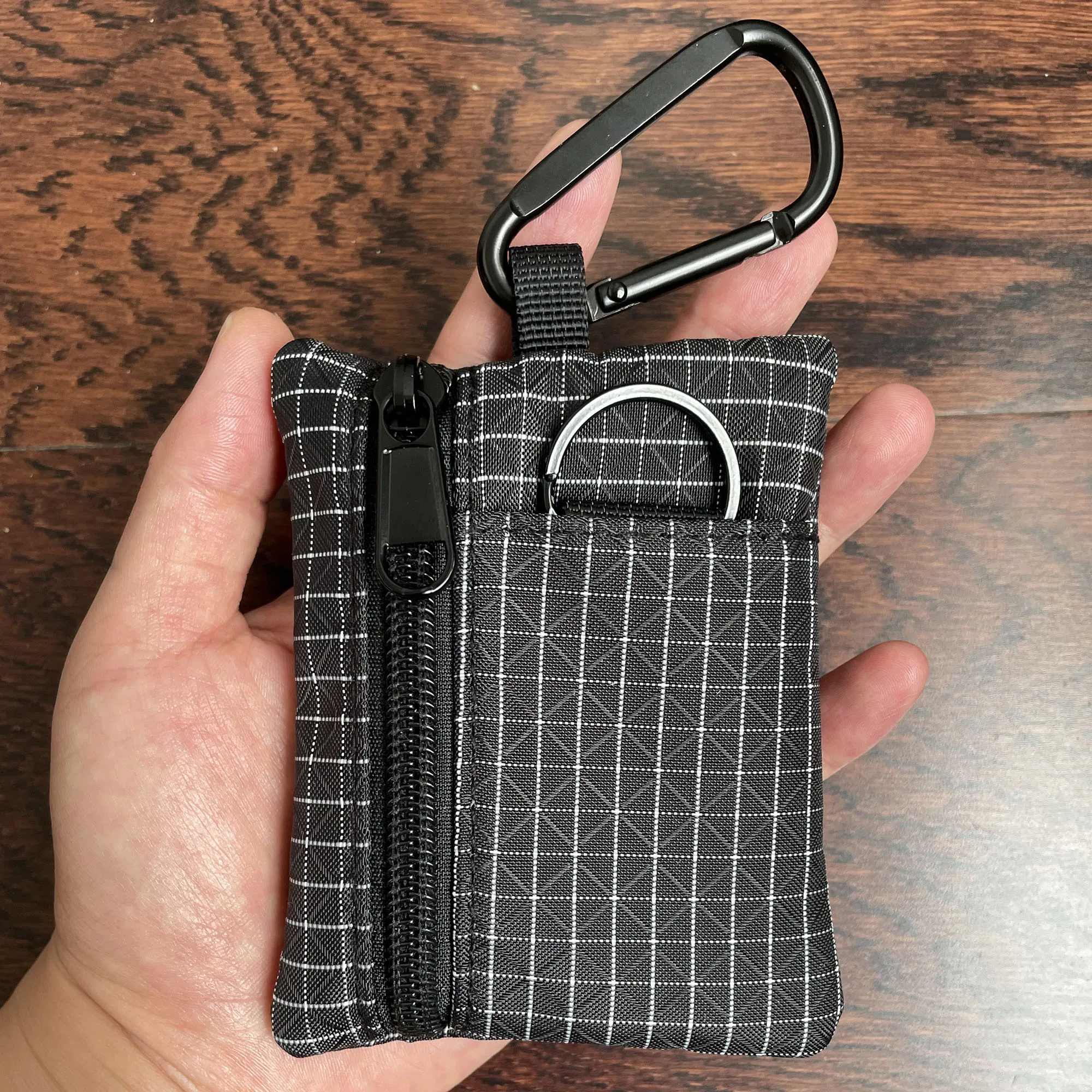 Small Zipper Wallet Card Holder Large-capacity Coin Key Earphones Small-item Hanging Organizer Accessories Bag Kids Coin Purse