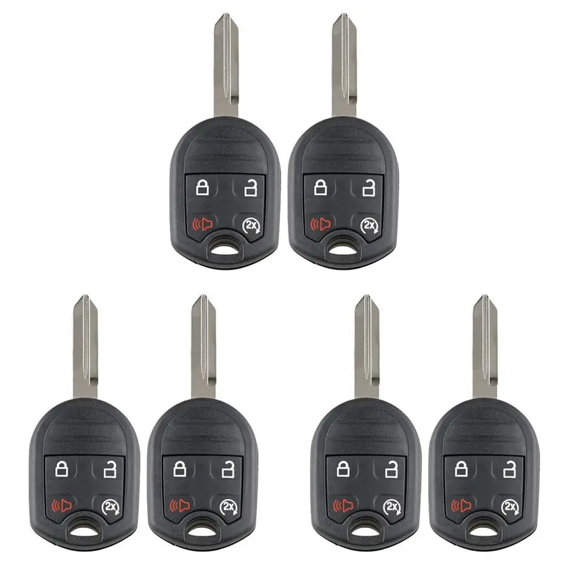Clear 6 X Keyless Remote Start Key Fob 315 Mhz Fit For Ford 2011 2012 2013 2014 2015 2016 F150 F350 CWTWB1U793