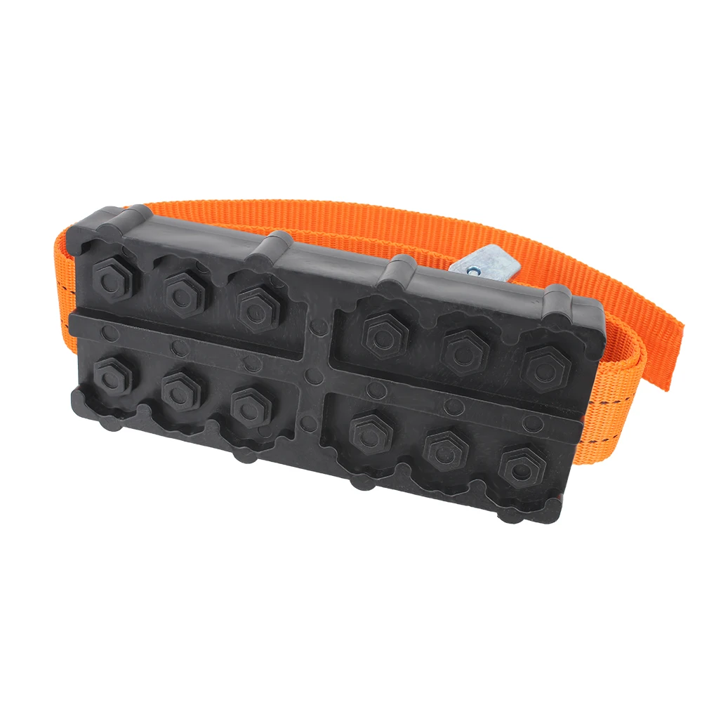 Emergency Snow Mud Sand Tire Chain Straps For Snow Mud Ice Car Tire Traction Blocks Durable PU Anti-Skid