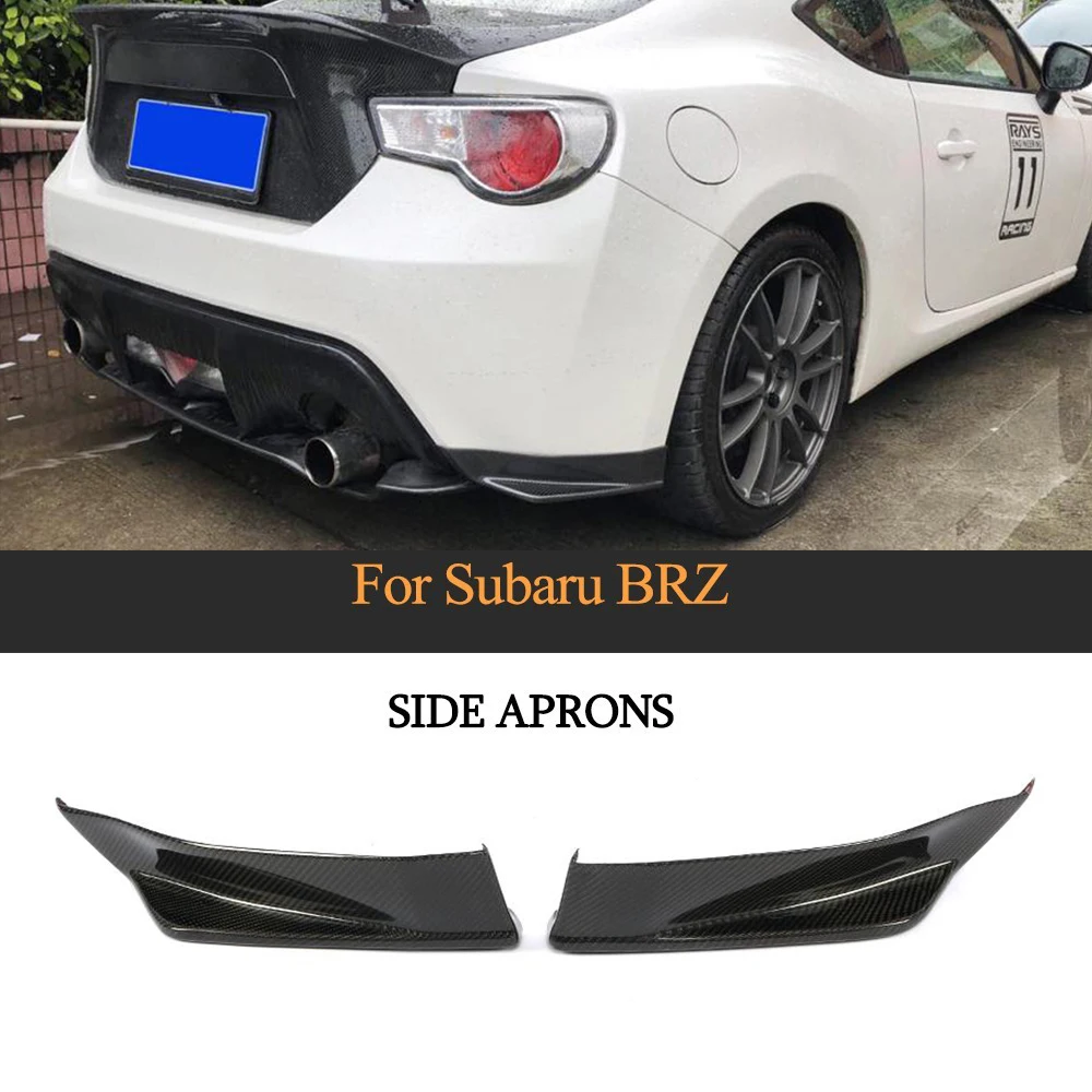 Carbon Fiber Front Bumper Lip Splitters For Subabu BRZ 2017 2018 Base TS Sport-tech Limited Premium 2 Door Coupe