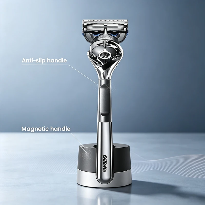 Gillette GLA5131JG Manual Shaver 5-plade Facial Shaving Blade Dry Wet Dual Shaving Exfoliating Lubricating Strip Shaving Blade