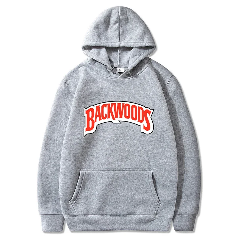 Backwoods Hoodies Men Fashion Letter Graphic Printed Sweatshirts Women Casual Harajuku Streetwear Hooded Pullover Sportwear