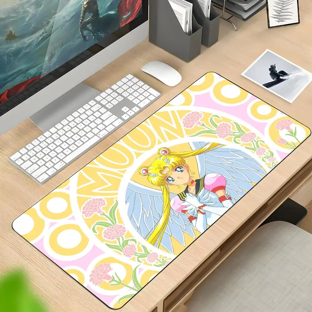 S-Sailor M-Moon Mouse Pads Rubber Mat Laptop Xxl Mousepad Notebook Gamer Computer Table Gaming Accessories