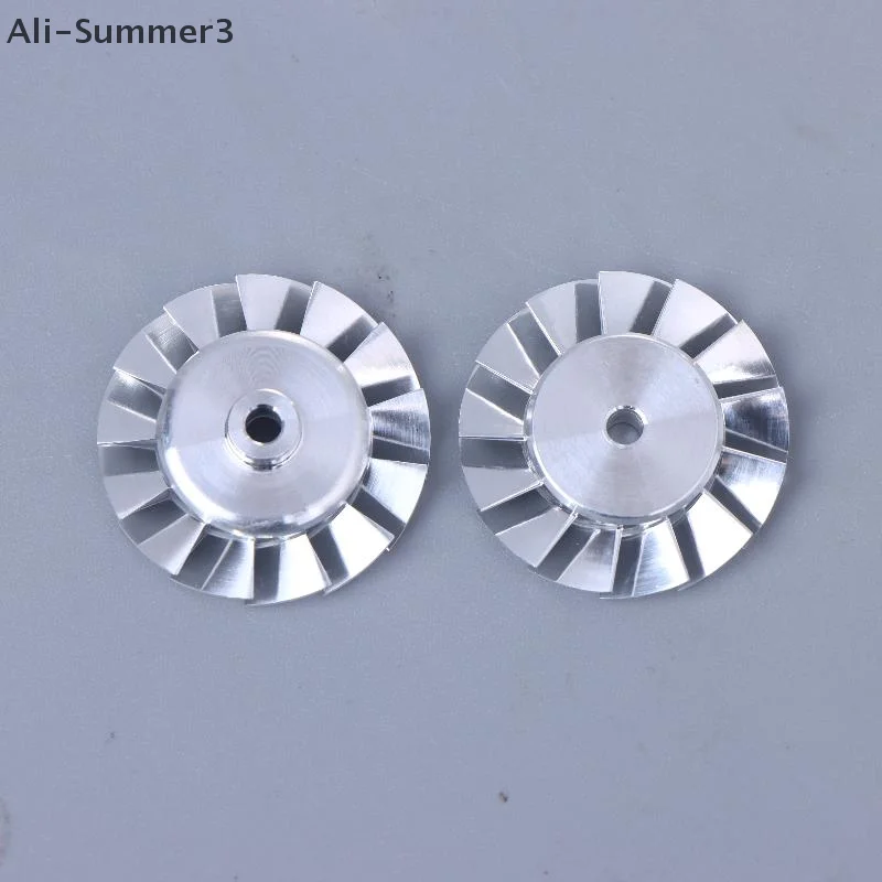 1 Buah Bilah Kipas Saluran CNC Presisi Tinggi 3mm Lubang 26.8/27.0mm Aluminium Untuk Pengering Rambut Kecepatan Tinggi 100000RPM