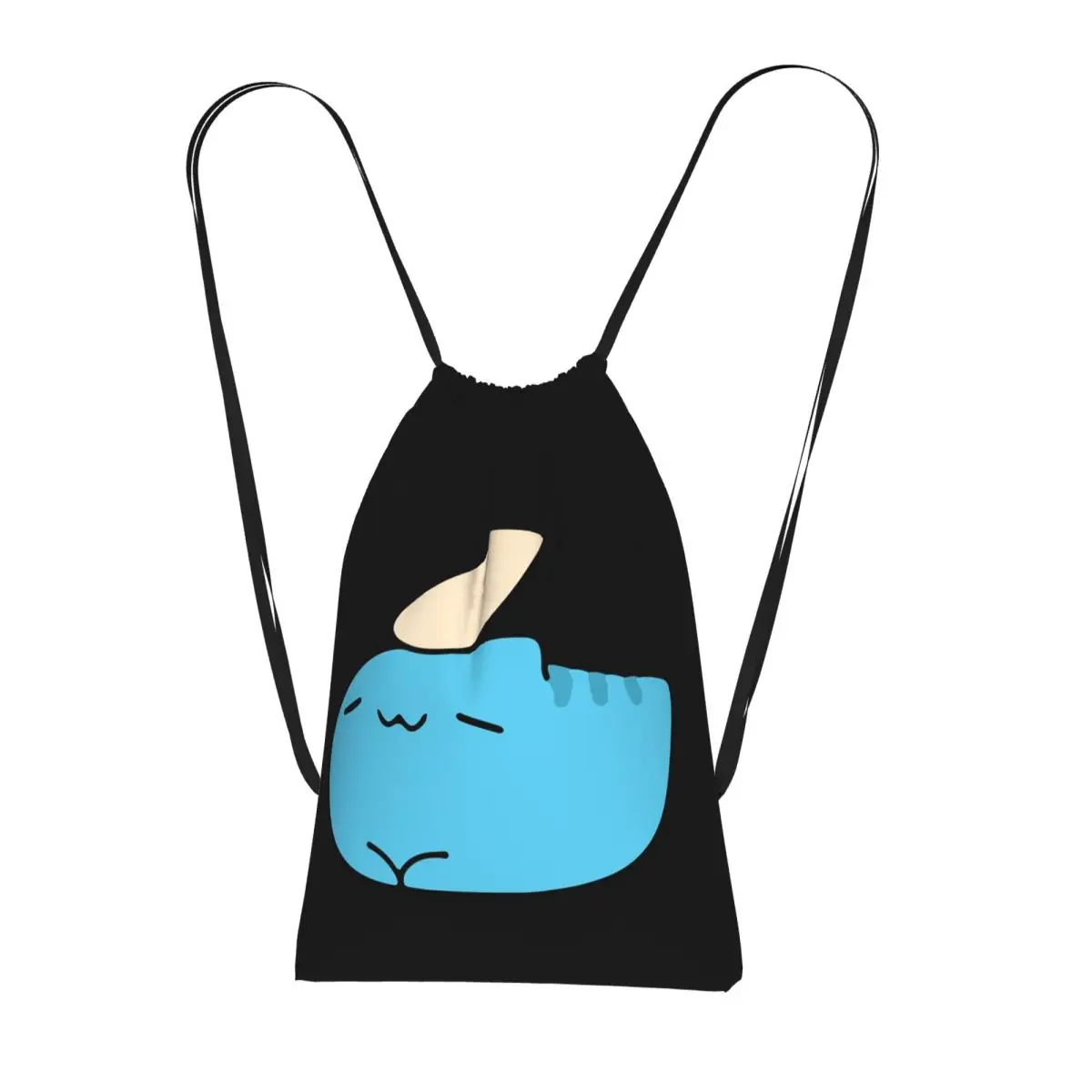 Comic Cat Bugcat Capoo Bug Cat Drawstring Backpack hiking cycling Bag Portable Travel Drawstring Bag for Men Women