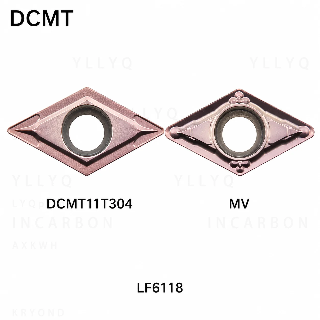 

10PCS DCMT070204 DCMT070208 DCMT11T304 DCMT11T308 MV LF6118 Stainless Steel CNC Lathe Carbide Inserts Hard Alloy Tools