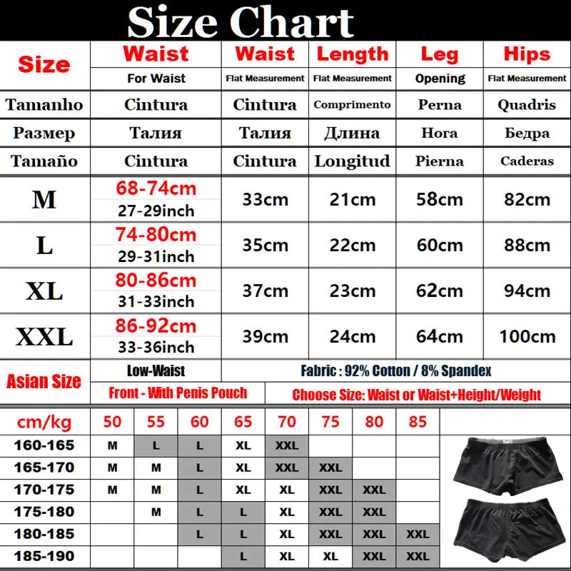 Baumwoll-Fitness-Shorts für Herren, Laufshorts, Sportshorts für Zuhause, Yoga, Workout, Training, Sommer, atmungsaktiv, locker, Unterwäsche, Herren-Boxershorts, Seobean – Detail 1