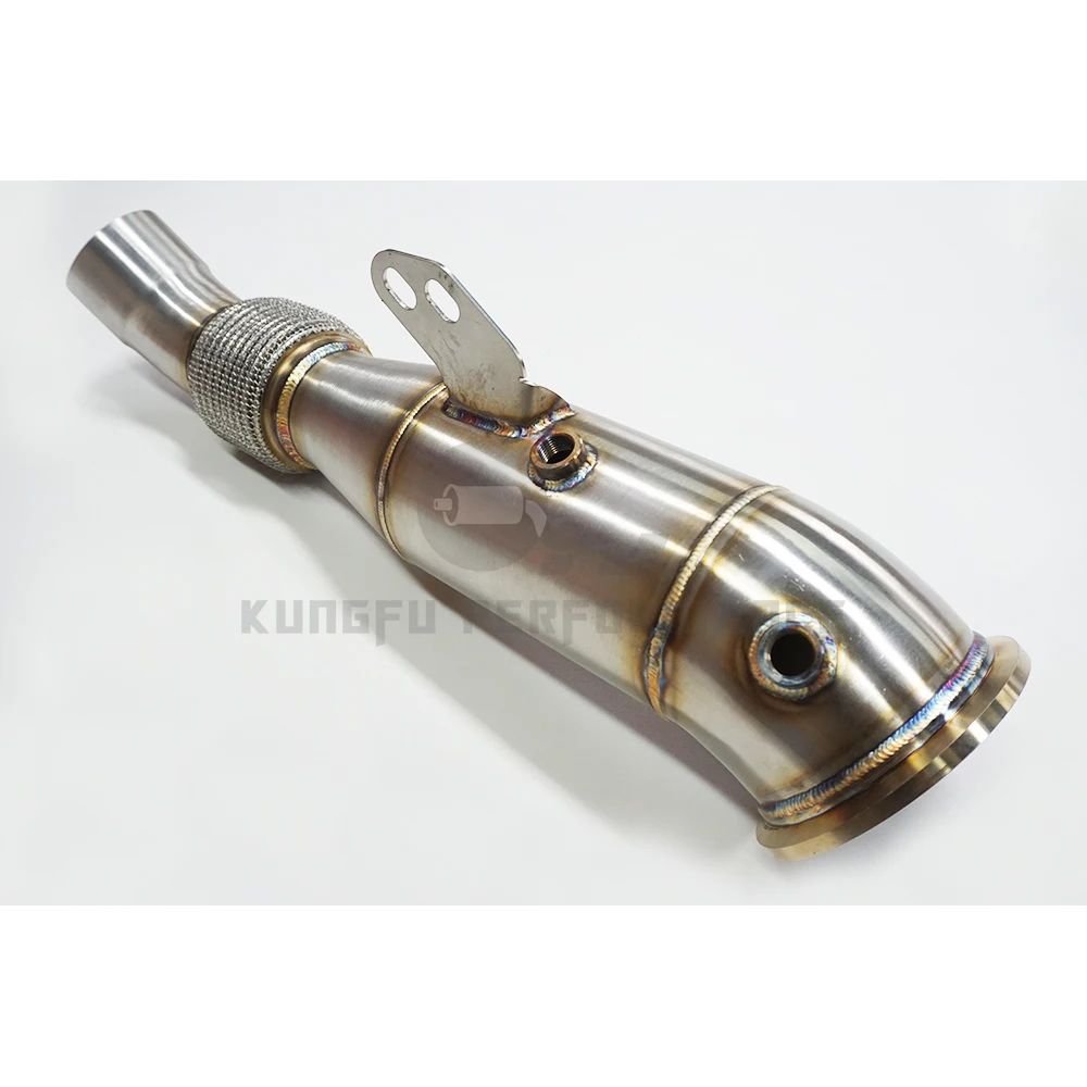 KUNGFU PERFORMANCE SS304 4.5'' Catted B58 Downpipe For 2016+ M240I 340I 440I 540I 740I XDrive