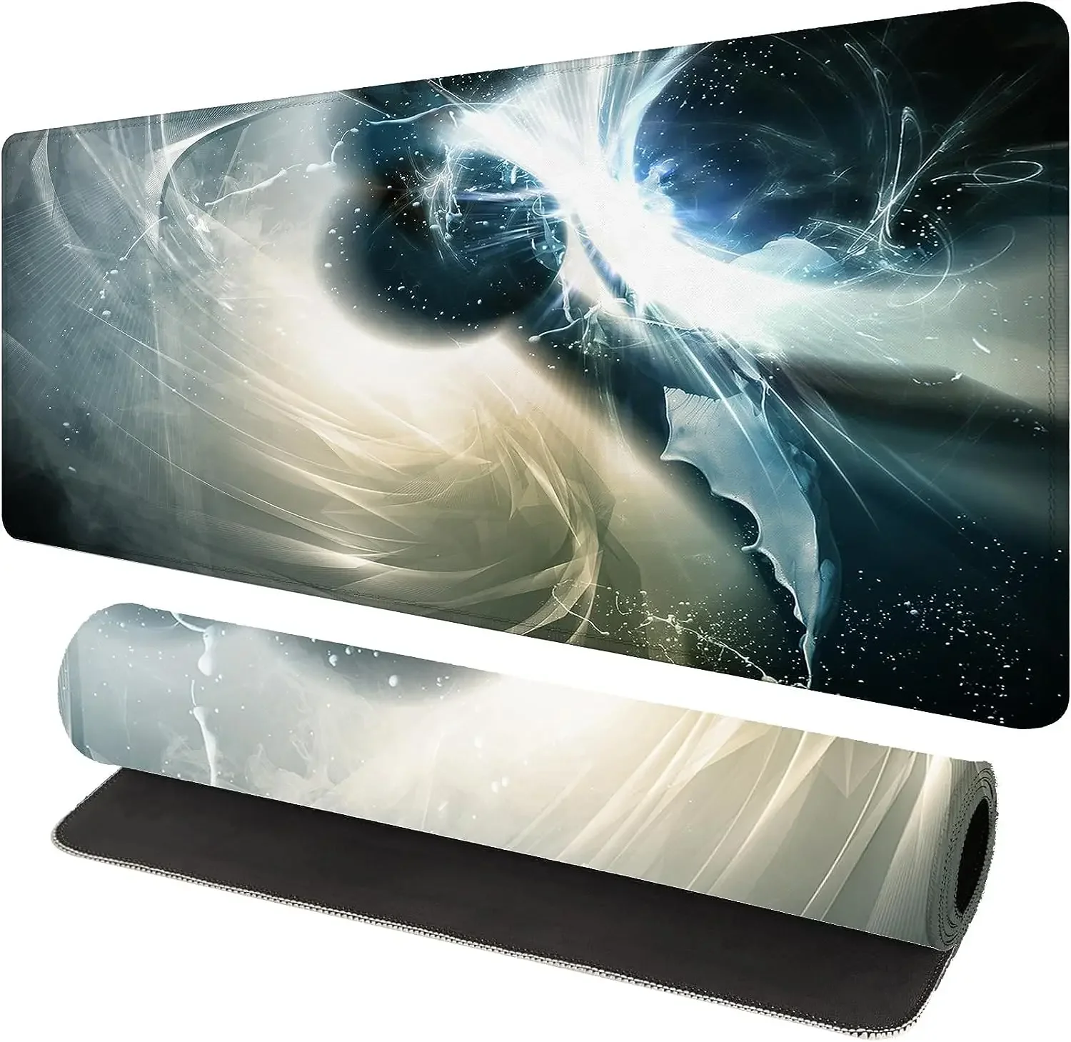 

Abstract Art Celestial Collision Mouse Pad Gaming XXL Mouse Mat Oversized Anime Mouse Mat for Home Office Work Laptop 30x80cm