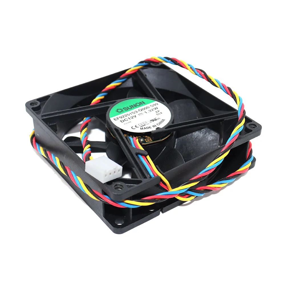 New Sunon EF92251S3-Q000-S99 92mm 9225 12V 1.32W silent fan computer case PWM temperature control fan