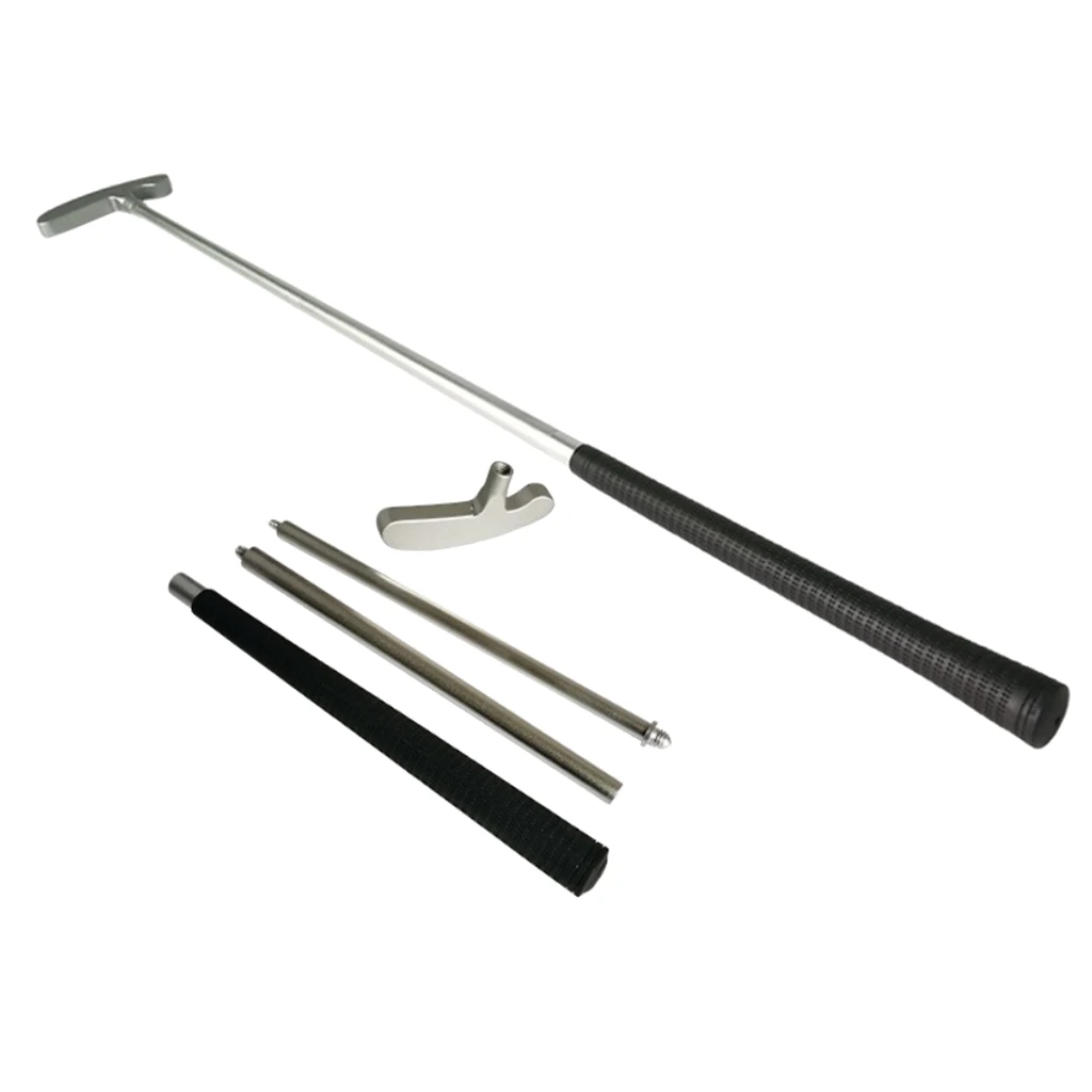 Two Way Collapsible Golf Putter Portable Travel Club Nonslip Grip Gift for Left and Right Hand Golfers Practice