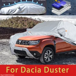 Dacia Duster 외장 자동차 커버 야외 보호 전체 자동차 커버 스노우 커버 차양 방수 방진 자동차 액세서리