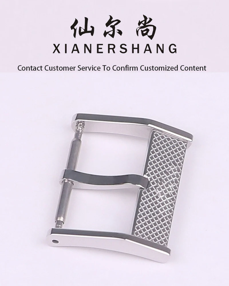 XIANERSHANG Custom Lon-gines Retro Original Watch Clasp 20MM 18MM Belt Buckle 316L Stainless Steel Pin Buckle Watch Accessories